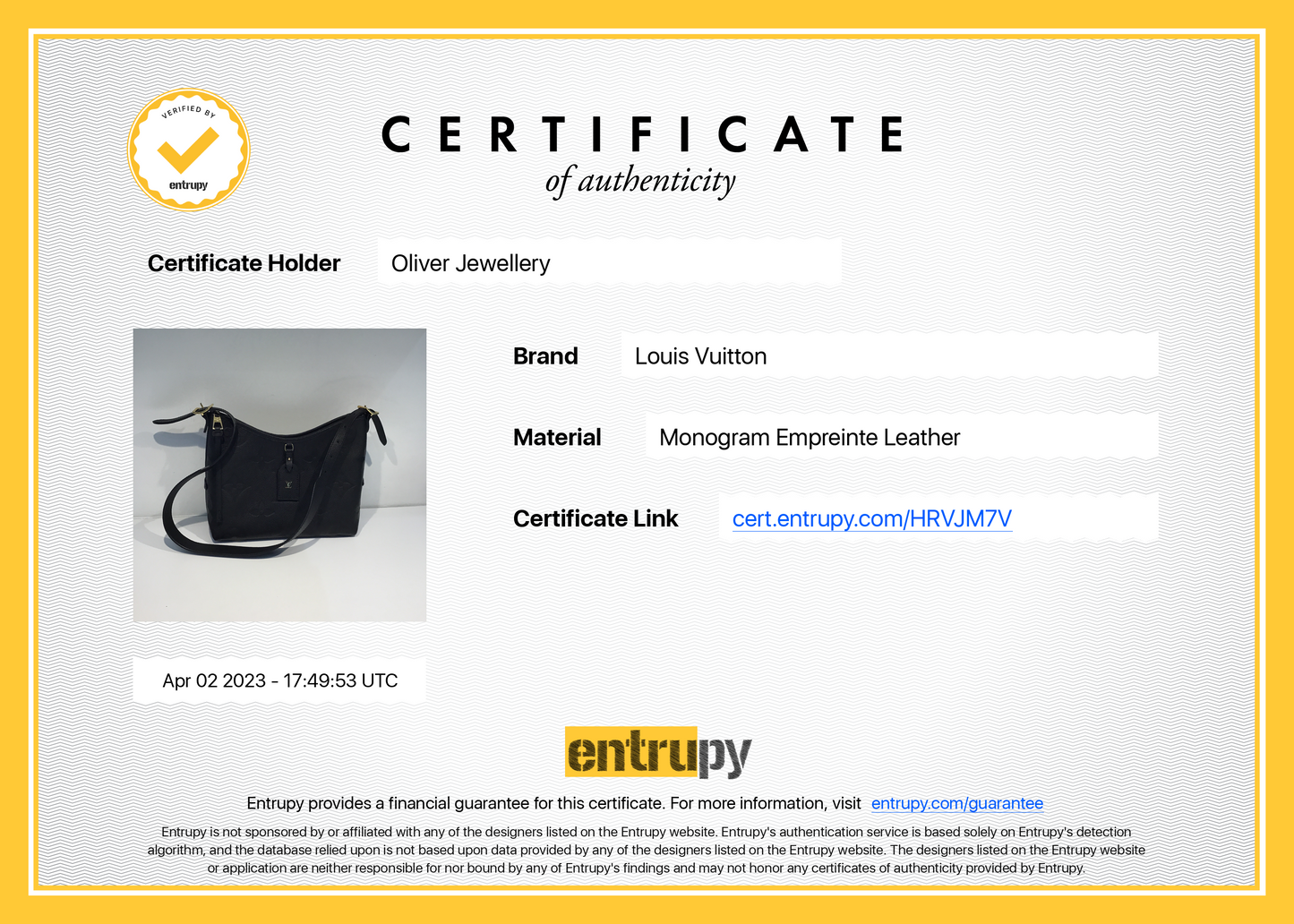 Louis Vuitton 2023 Black Monogram Empreinte CarryAll PM