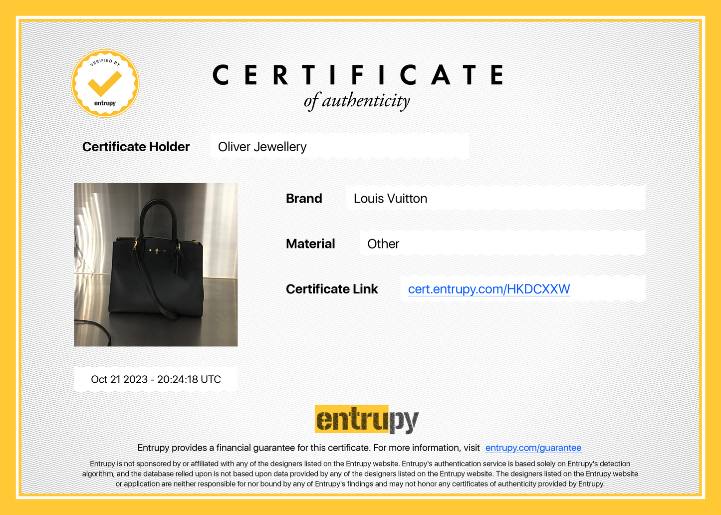 Louis Vuitton Black Calfskin Leather City Steamer MM