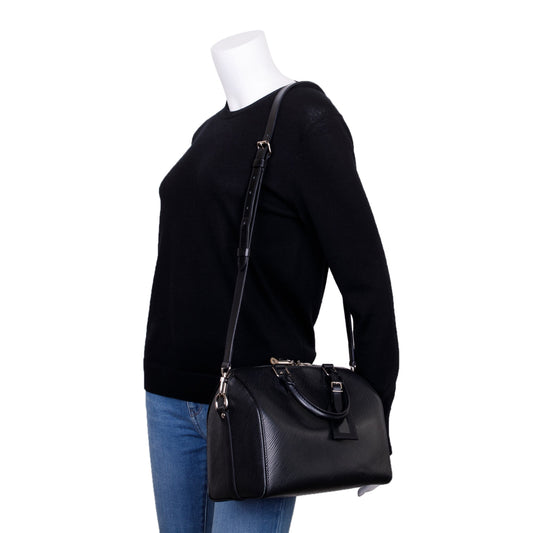 Louis Vuitton Black Epi Leather Speedy Bandouliere 25