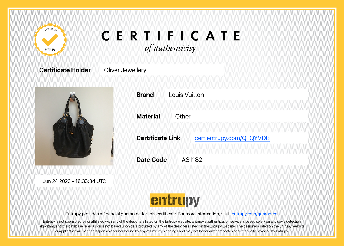 Louis Vuitton Black Mahina L Hobo
