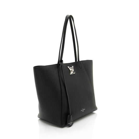 Louis Vuitton Calfskin Lockme Cabas Tote
