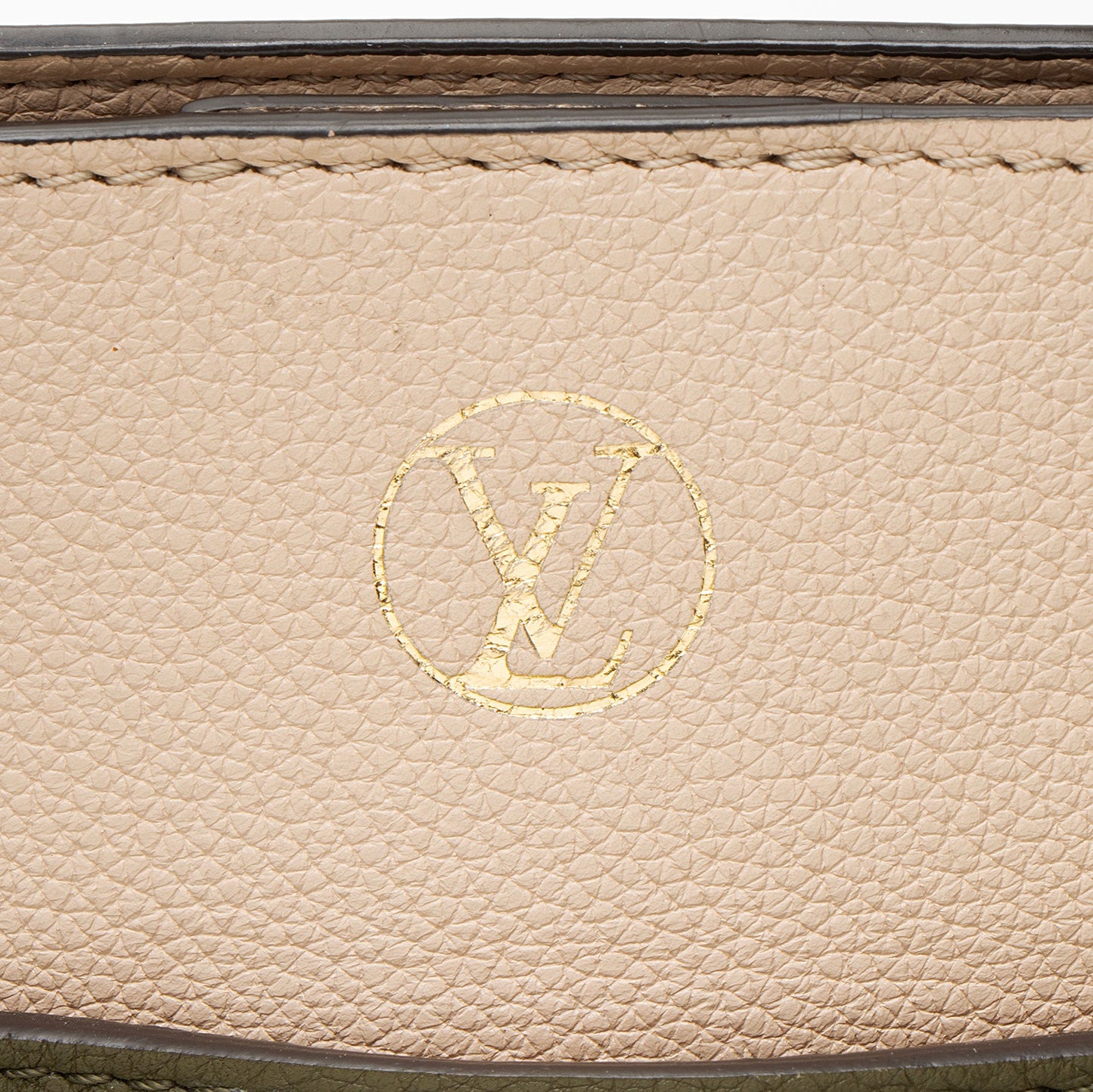 Louis Vuitton Calfskin Monogram Canvas On My Side MM Tote