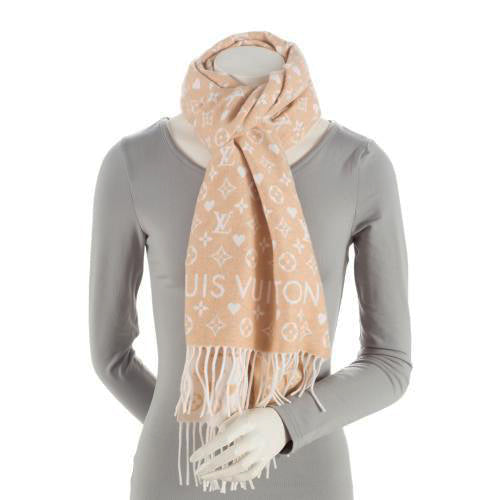 Louis Vuitton Cashmere Game On Monogram Scarf (SHF-bTJaXJ)