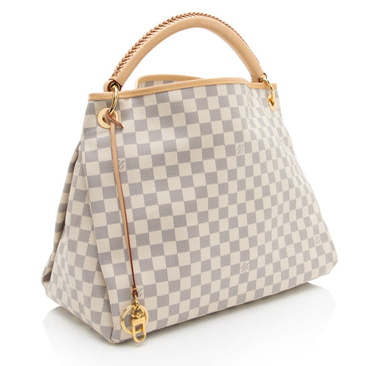 Louis Vuitton Damier Azur Artsy MM Shoulder Bag