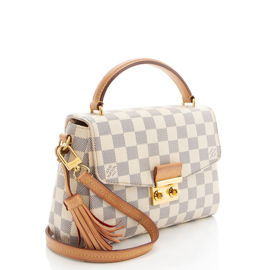 Louis Vuitton Damier Azur Croisette Shoulder Bag (SHF-LgQ1VD)
