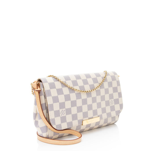 Louis Vuitton Damier Azur Favorite MM Shoulder Bag