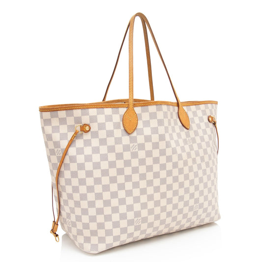 Louis Vuitton Damier Azur Neverfull GM Tote - (SHF-Rlef9y)