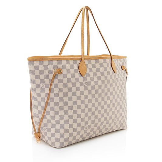 Louis Vuitton Damier Azur Neverfull GM Tote (SHF-asQvxL)