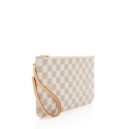 Louis Vuitton Damier Azur Neverfull MM Pochette - (SHF-J7z27Y)