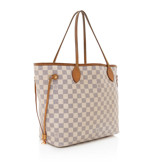 Louis Vuitton Damier Azur Neverfull MM Tote (SHF-19519)