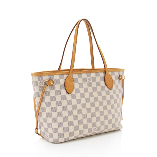 Louis Vuitton Damier Azur Neverfull PM Tote (SHF-J4KzAC)
