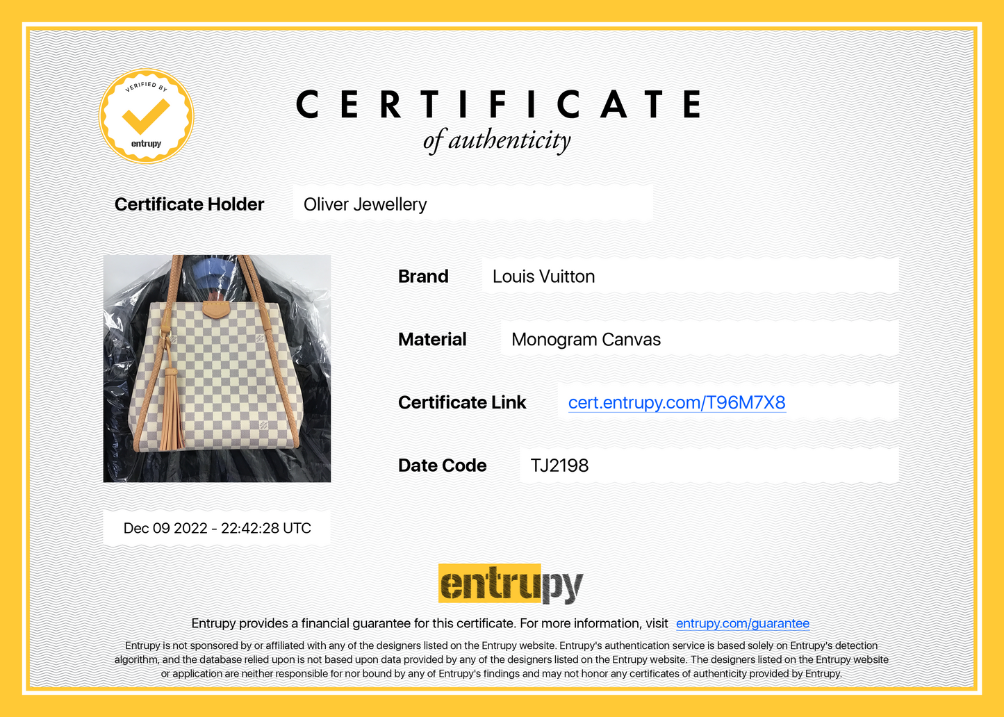 Louis Vuitton Damier Azur Propriano Tote