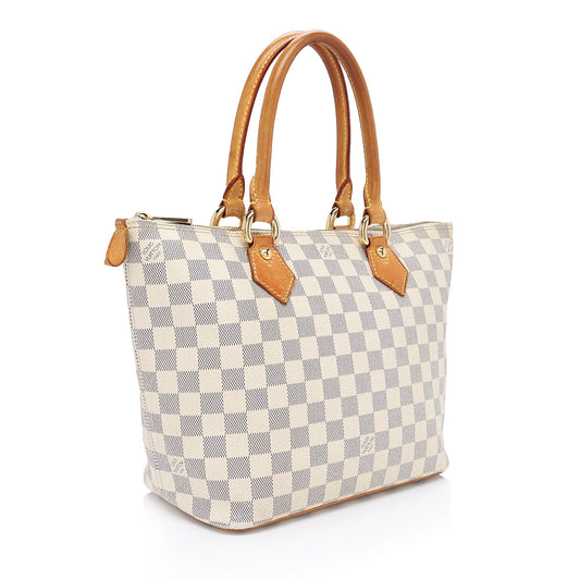 Louis Vuitton Damier Azur Saleya PM Tote - (SHF-6lMBDG)