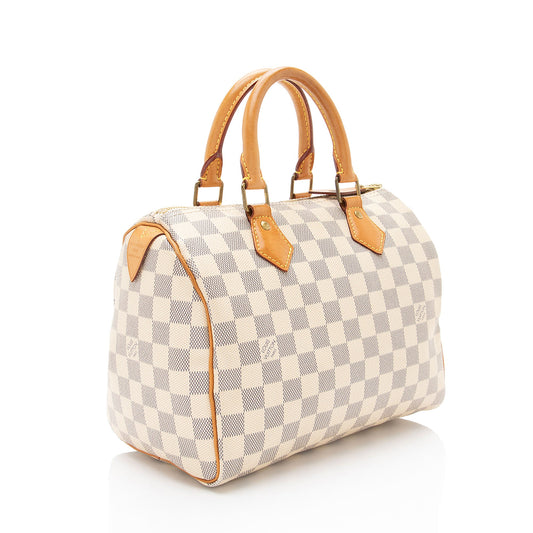 Louis Vuitton Damier Azur Speedy 25 Satchel