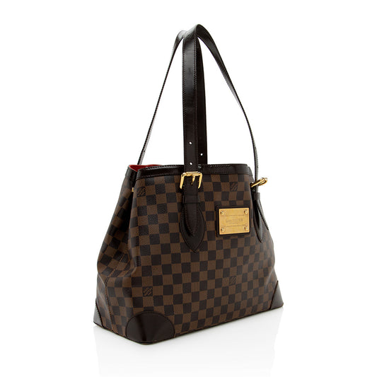 Louis Vuitton Damier Ebene Hampstead MM Tote - (SHF-19125)