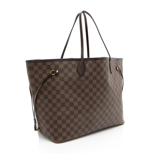 Louis Vuitton Damier Ebene Neverfull GM Tote (SHF-8lHDXz)