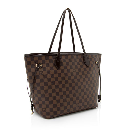 Louis Vuitton Damier Ebene Neverfull MM Tote (SHF-O62sUL)