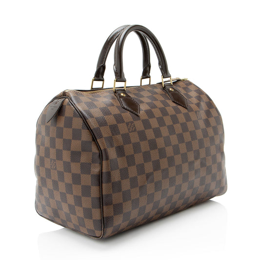 Louis Vuitton Damier Ebene Speedy 30 Satchel
