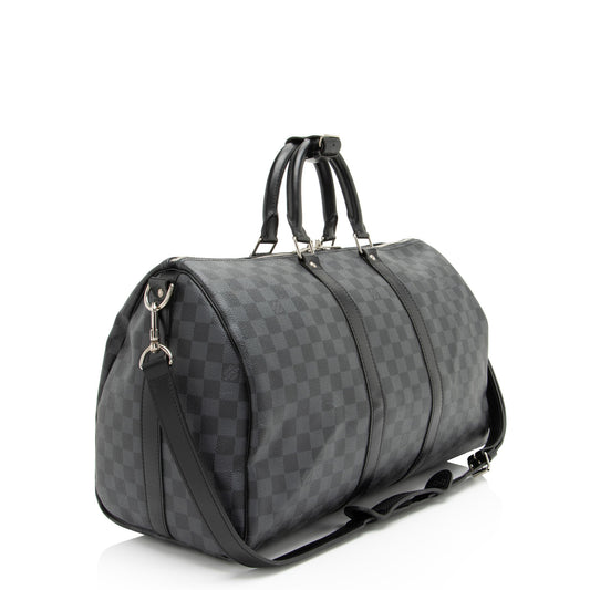 Louis Vuitton Damier Graphite Keepall Bandouliere 45 Duffle