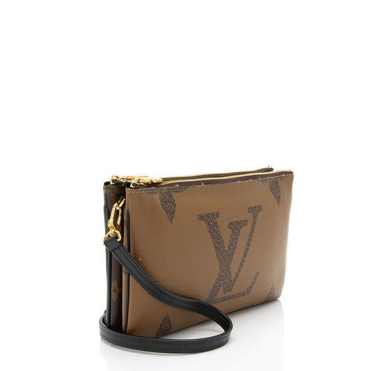 Louis Vuitton Giant Monogram Canvas Double Zip Pochette