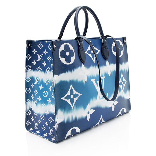 Louis Vuitton Giant Monogram Canvas Escale Onthego GM Tote (SHF-EJNgea)