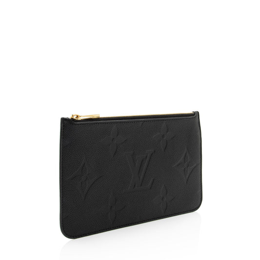 Louis Vuitton Giant Monogram Empreinte Neverfull MM Pochette (SHF-HFLcCt)