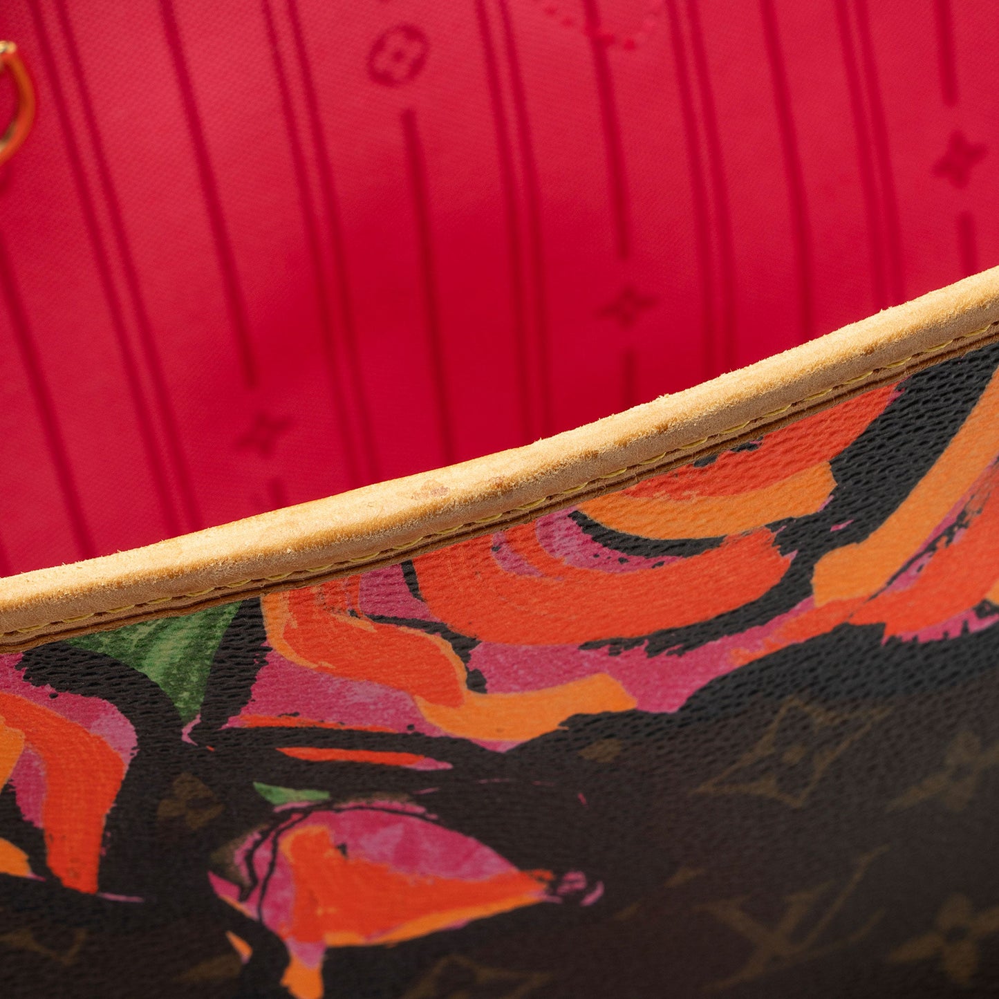 Louis Vuitton Limited Edition Monogram Canvas Roses Neverfull MM Tote (SHF-DyNRiI)