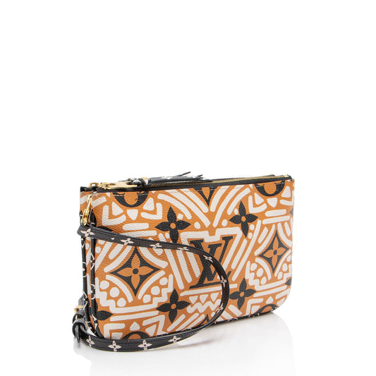 Louis Vuitton Limited Edition Monogram Crafty Double Zip Pochette