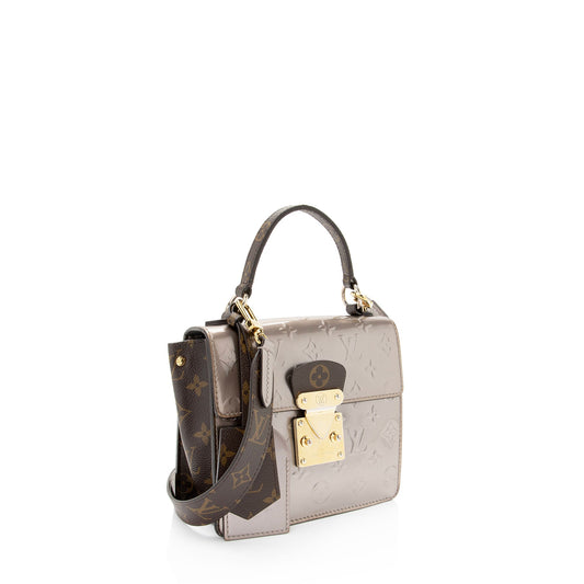 Louis Vuitton Miroir Vernis Spring Street Bitume Satchel (SHF-ptfzF0)
