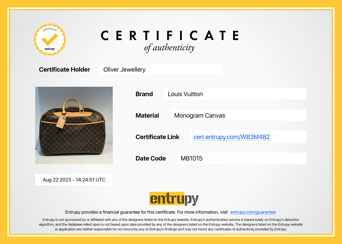 Louis Vuitton Monogram Alize 24 Heures