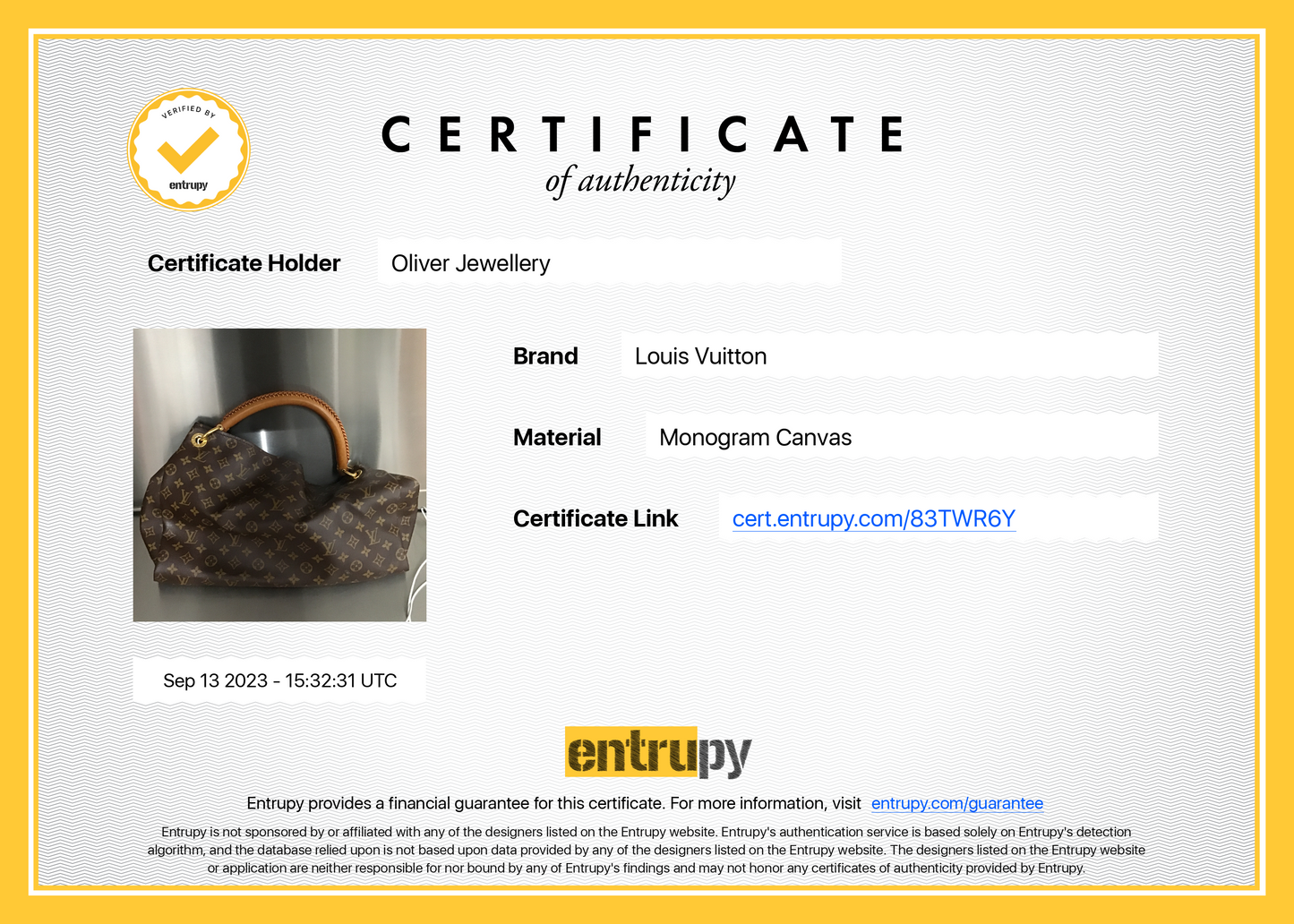 Louis Vuitton Monogram Artsy MM