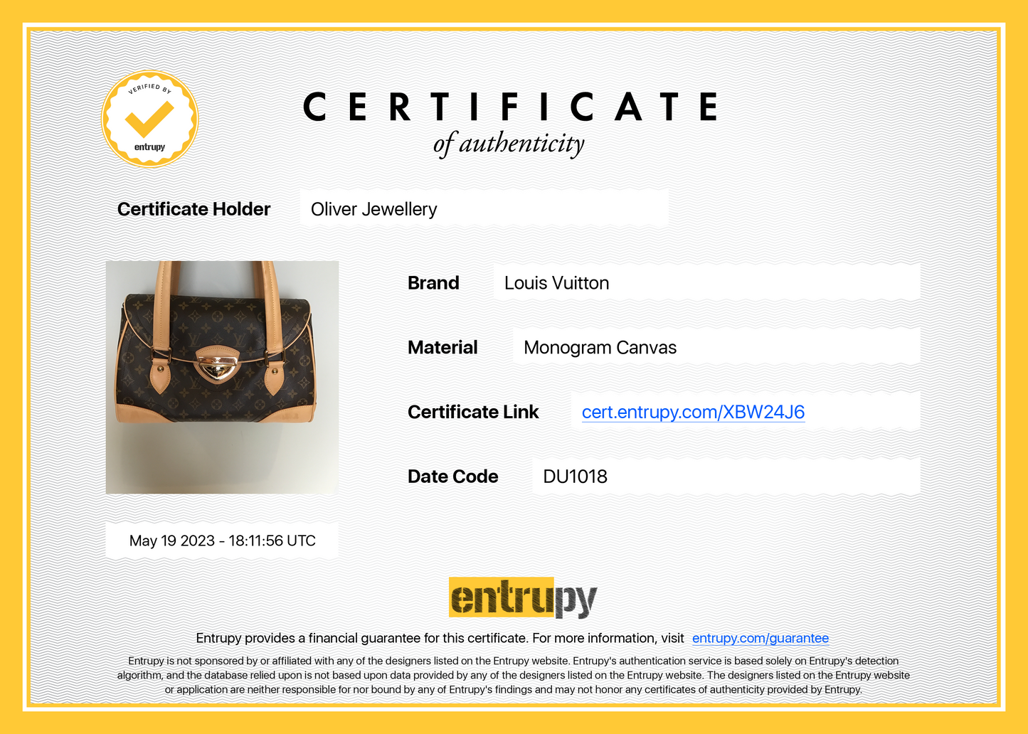Louis Vuitton Monogram Beverly GM
