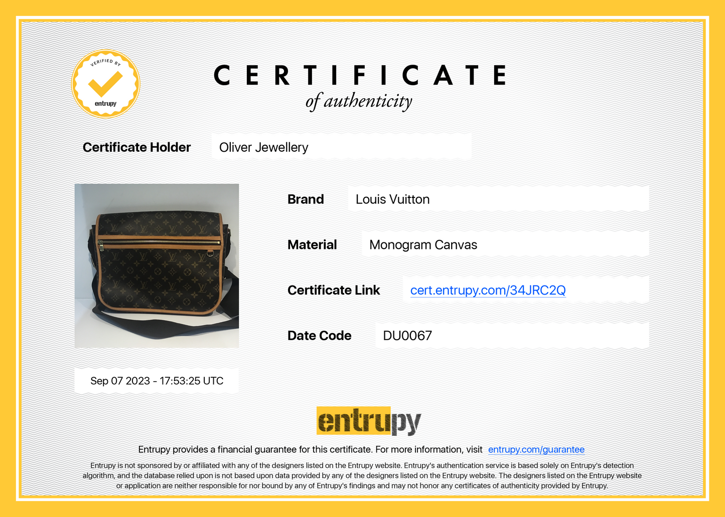 Louis Vuitton Monogram Bosphore Messenger GM