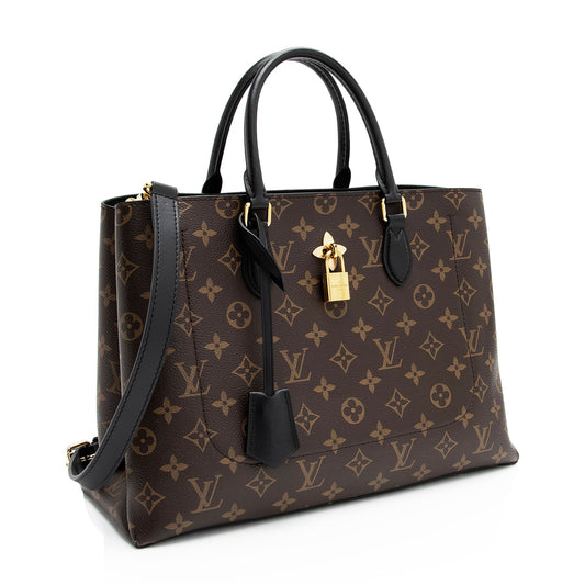 Louis Vuitton Monogram Canvas Flower Tote (SHF-YKiKWn)