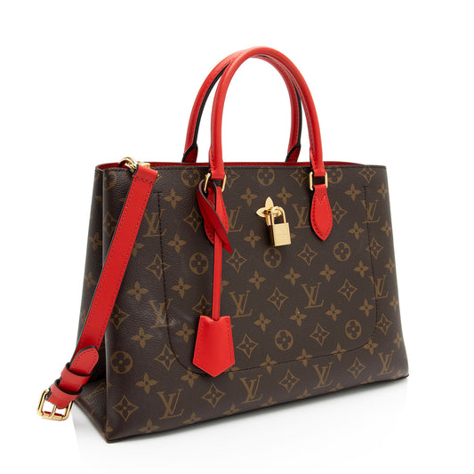 Louis Vuitton Monogram Canvas Flower Tote (SHF-1ANJLu)