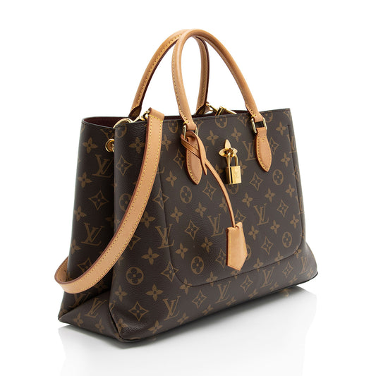 Louis Vuitton Monogram Canvas Flower Tote (SHF-ja5gDP)