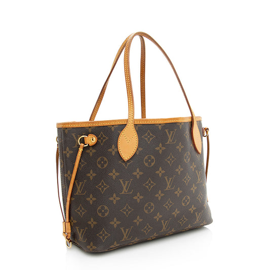 Louis Vuitton Monogram Canvas Neverfull PM Tote (SHF-19488)