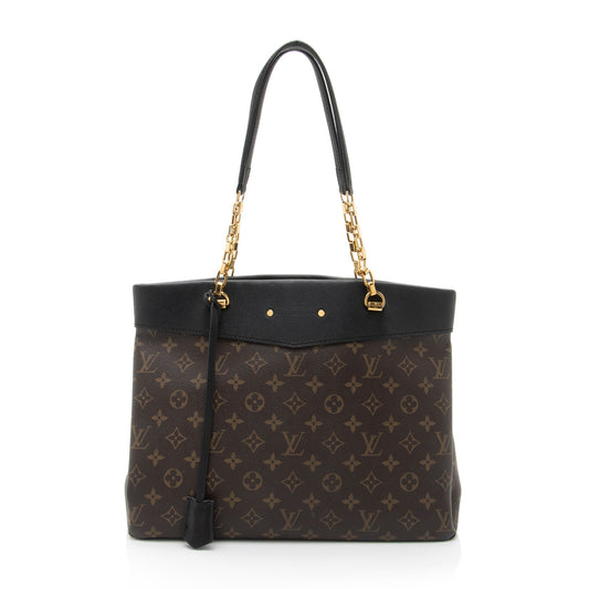 Louis Vuitton Monogram Canvas Pallas Shopper Tote (SHF-f5mjHC)
