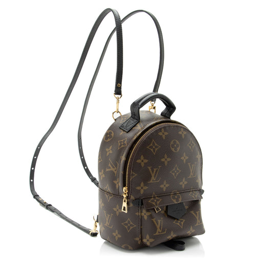 Louis Vuitton Monogram Canvas Palm Springs Mini Backpack (SHF-yT17ls)