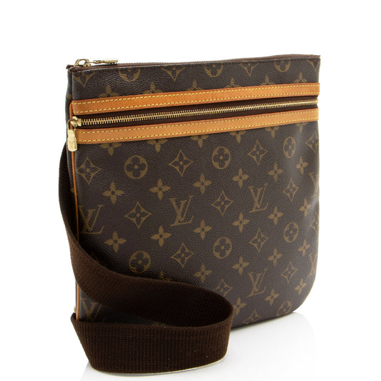 Louis Vuitton Monogram Canvas Pochette Bosphore Messenger (SHF-M14r03)