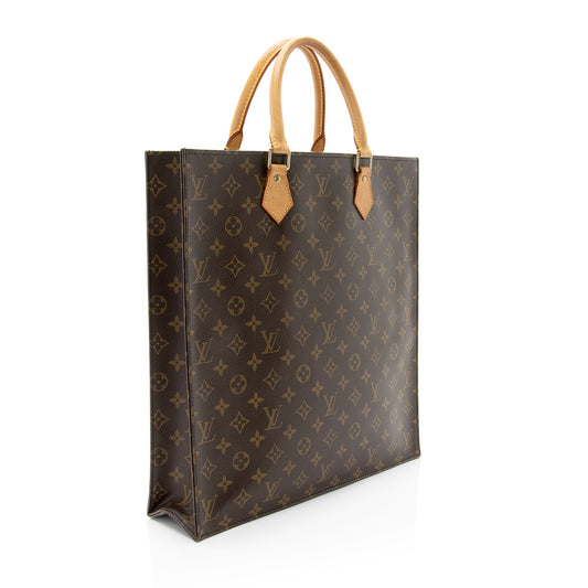 Louis Vuitton Monogram Canvas Sac Plat Tote (SHF-4rkmKw)