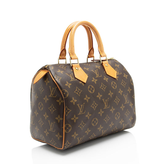 Louis Vuitton Monogram Canvas Speedy 25 Satchel