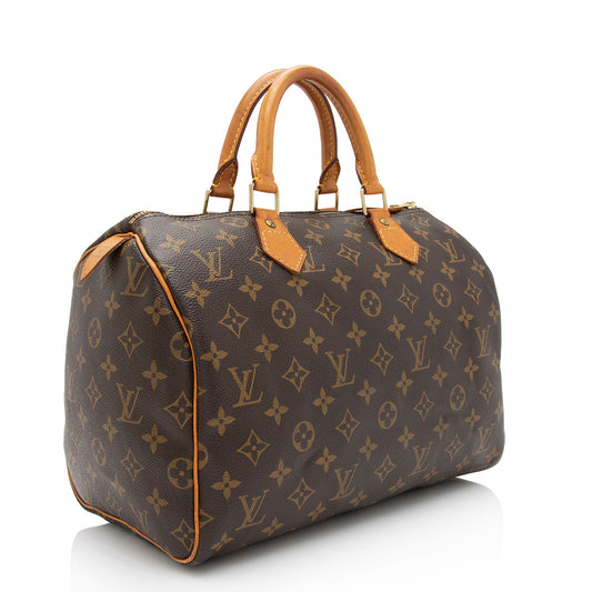 Louis Vuitton Monogram Canvas Speedy 30 Satchel (SHF-JxW6kN)