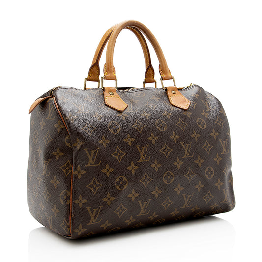 Louis Vuitton Monogram Canvas Speedy 30 Satchel - (SHF-17824)