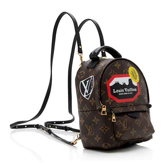 Louis Vuitton Monogram Canvas World Tour Palm Springs Mini Backpack (SHF-2iaejF)