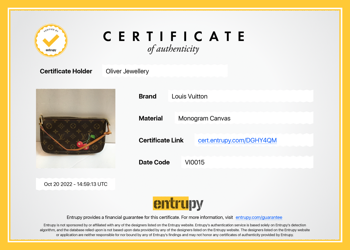 Louis Vuitton Monogram Cerises Pochette Accessoires