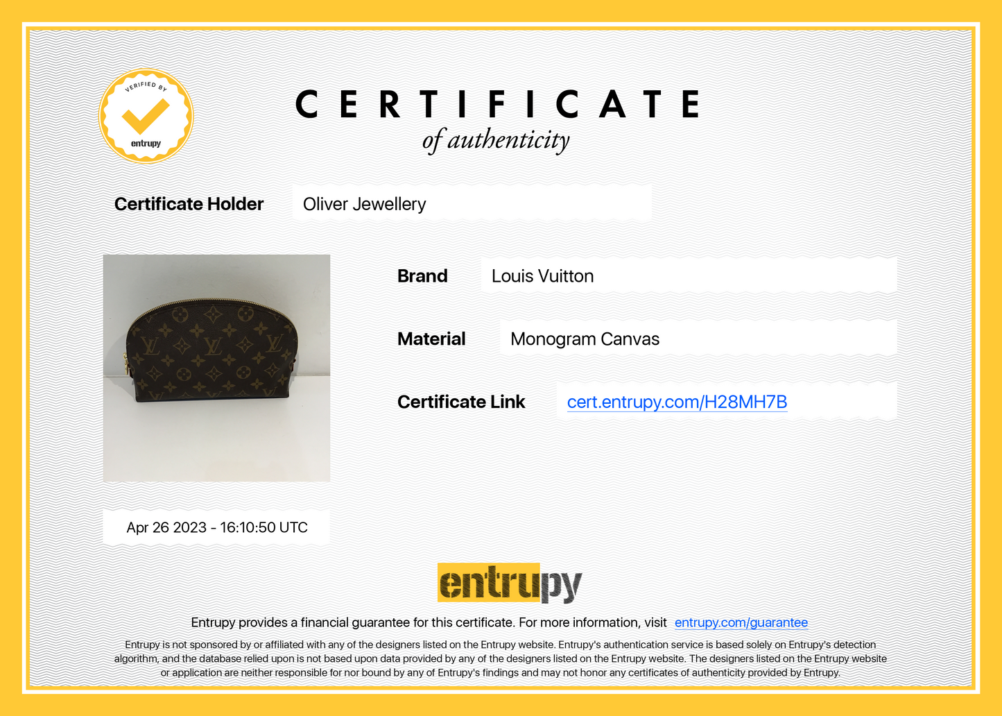 Louis Vuitton Monogram Cosmetic Pouch GM