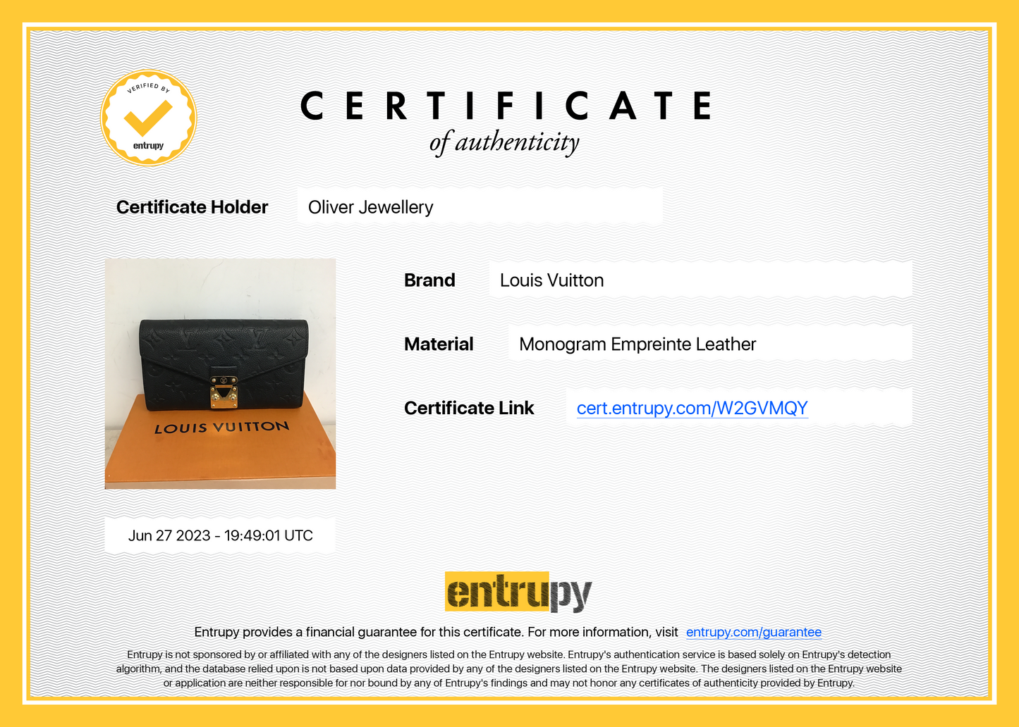 Louis Vuitton Monogram Empreinte Metis Wallet