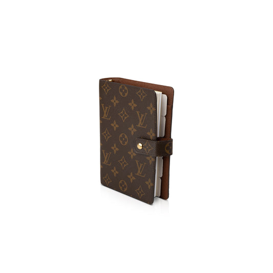 Louis Vuitton Monogram Medium Ring Agenda Cover