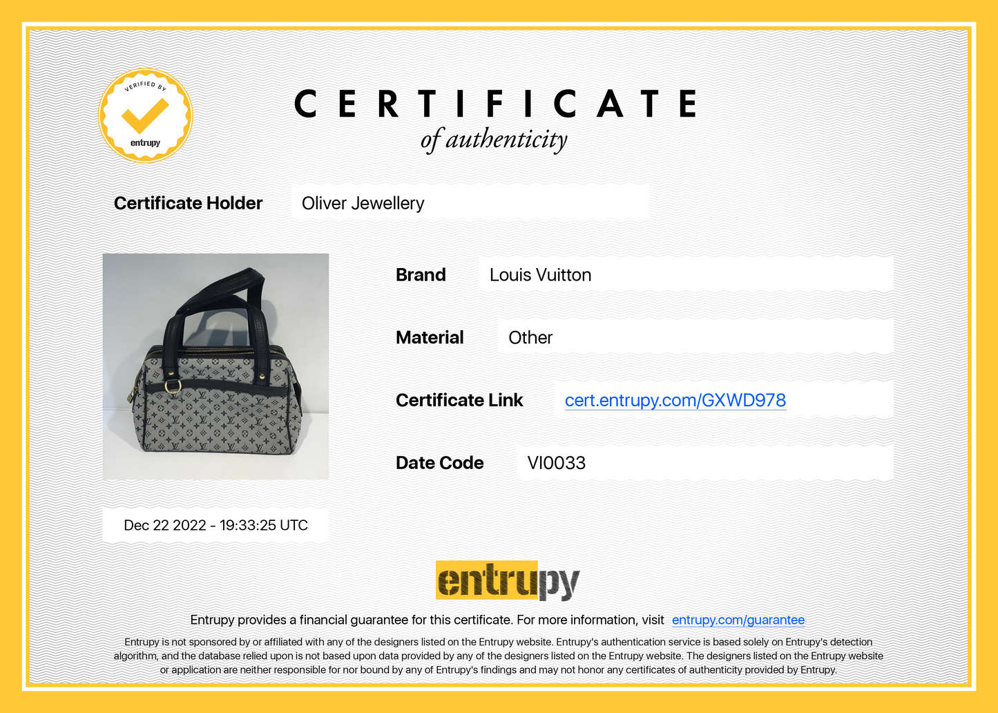 Louis Vuitton Monogram Mini Lin Josephine PM
